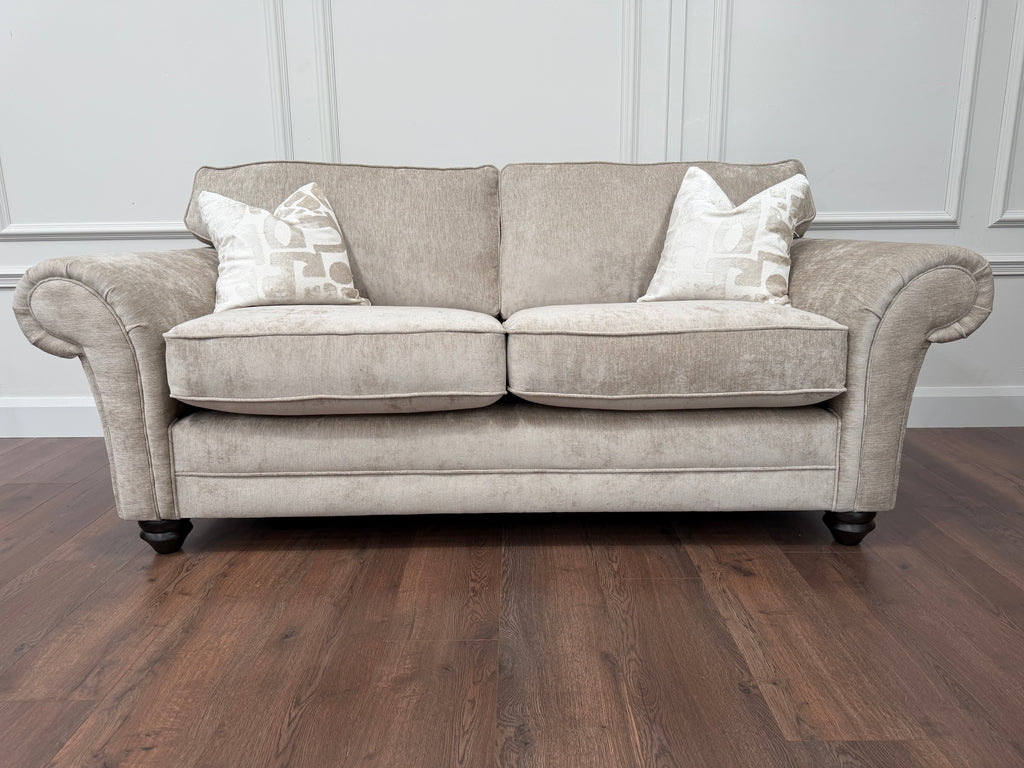 Connie 3 Seater Sofa – Made in the UK - Derent Truffle