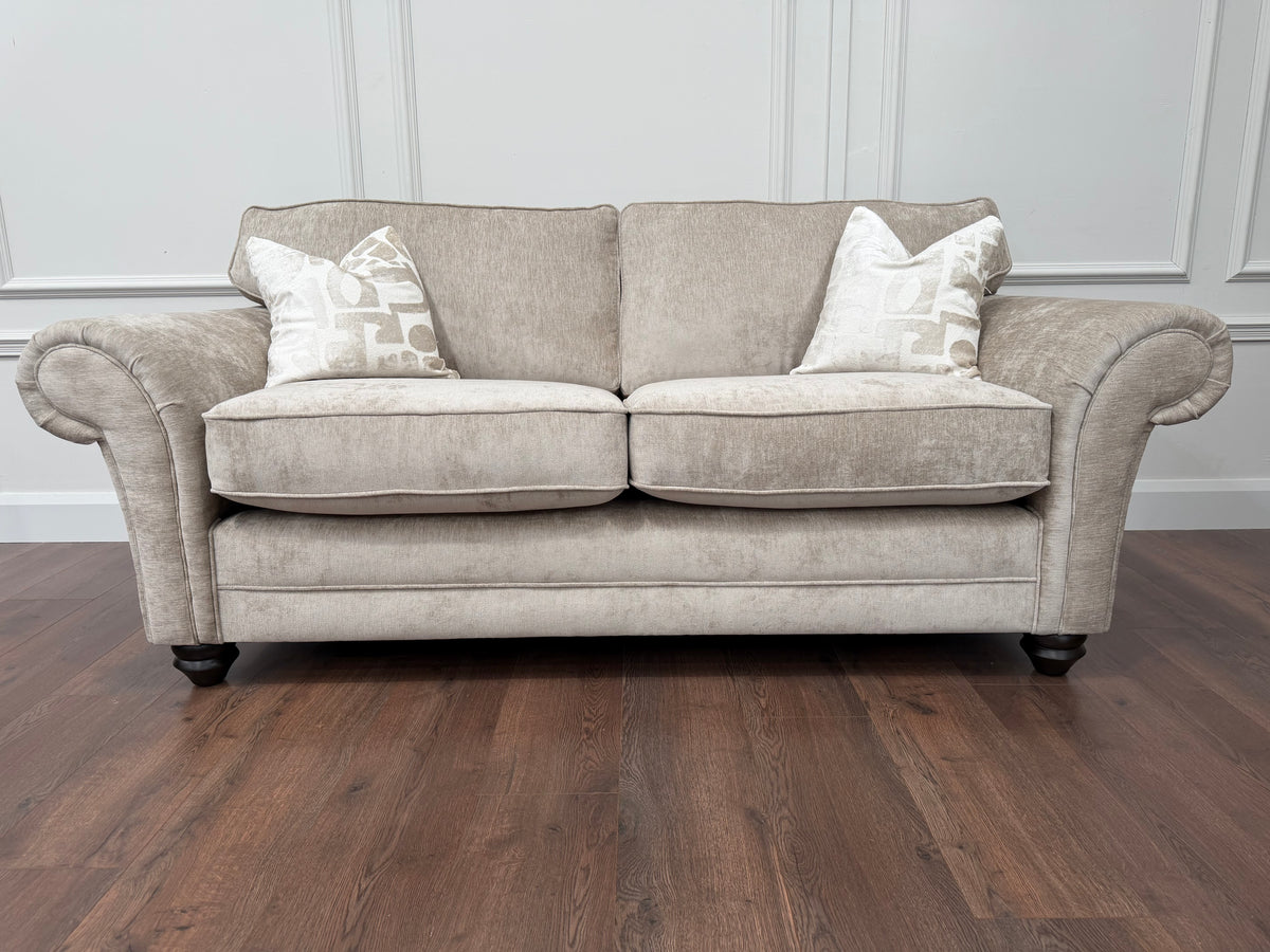 Connie 3 Seater Sofa – Made in the UK - Derent Truffle