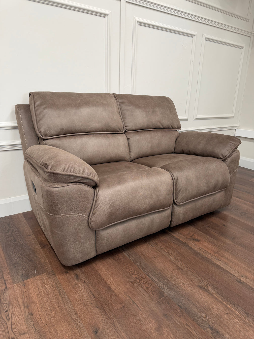 Kingsley  Recliner 3 + 1 + 1 -  Dark Taupe Suede
