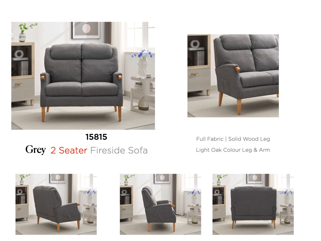 Aster 2 Seater - Grey