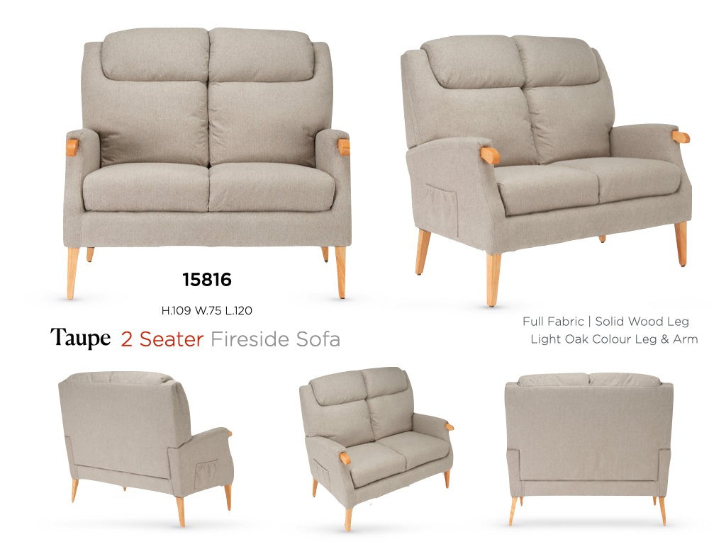 Aster 2 Seater - Taupe