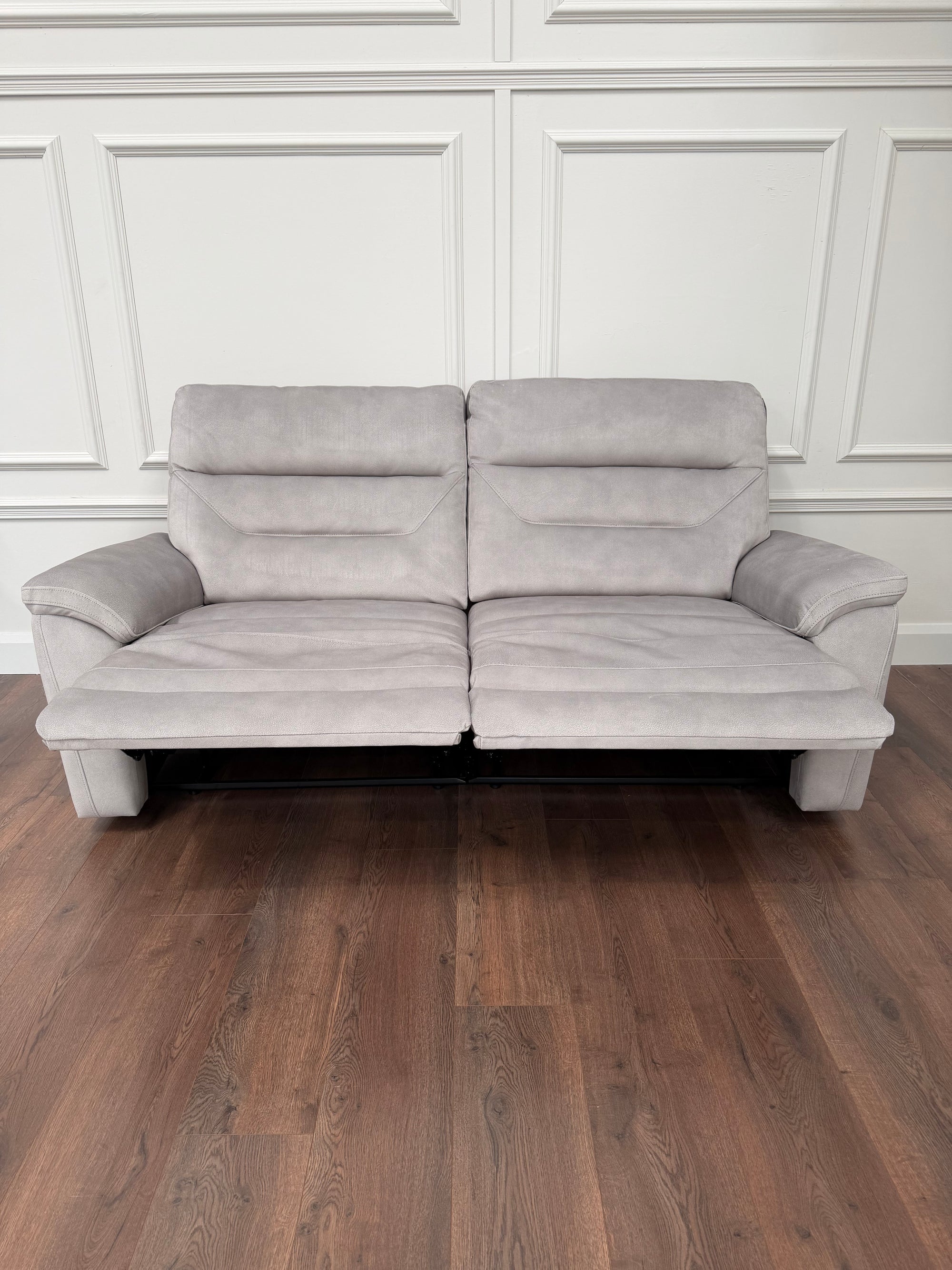 Zurich Manual Recliner 3 Seater – Pebble Grey