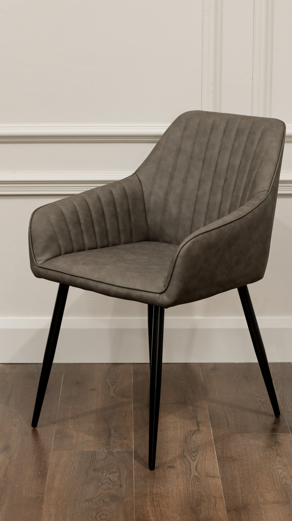 EZ Dining Chair - Smoke Grey PU