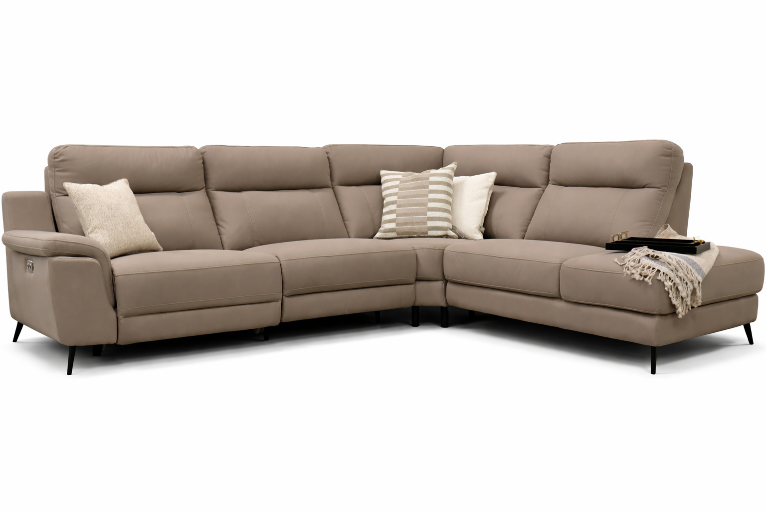 Lara Corner Chaise - RHF - Stone