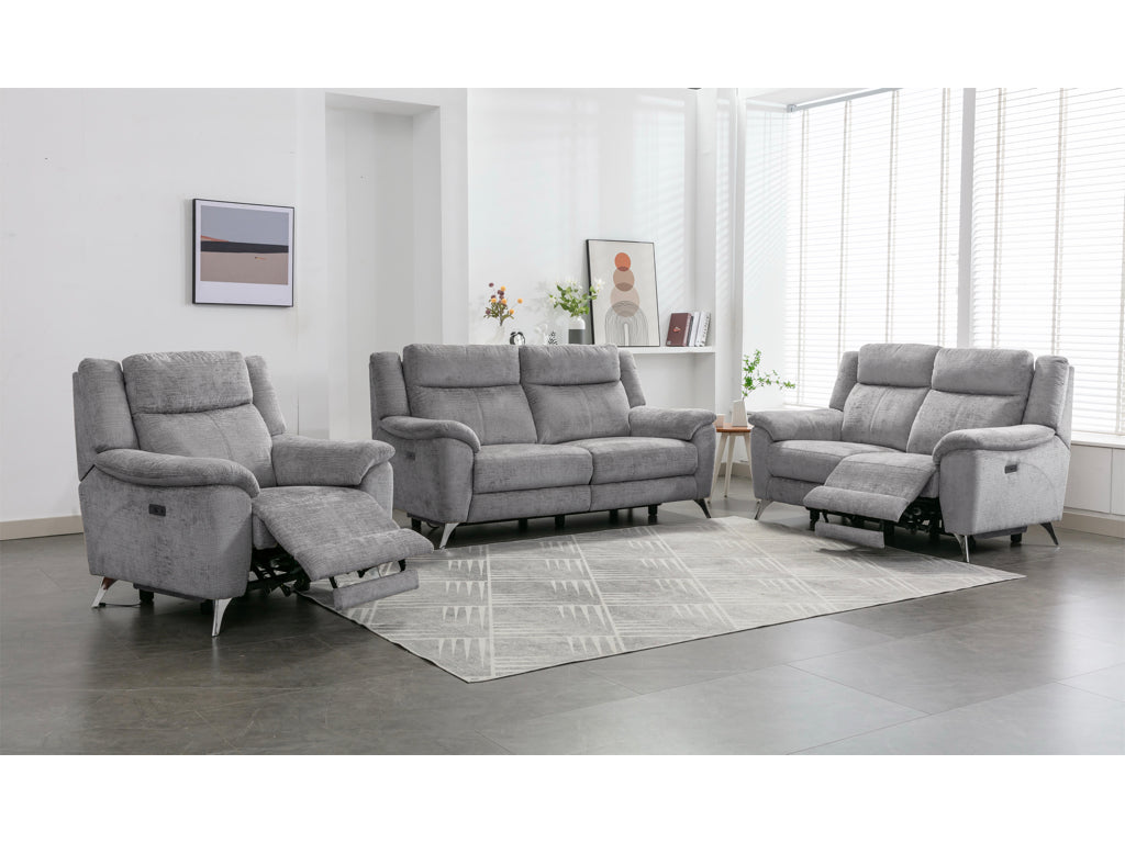 Marylin Sofa Range Electric - Ash Fabric