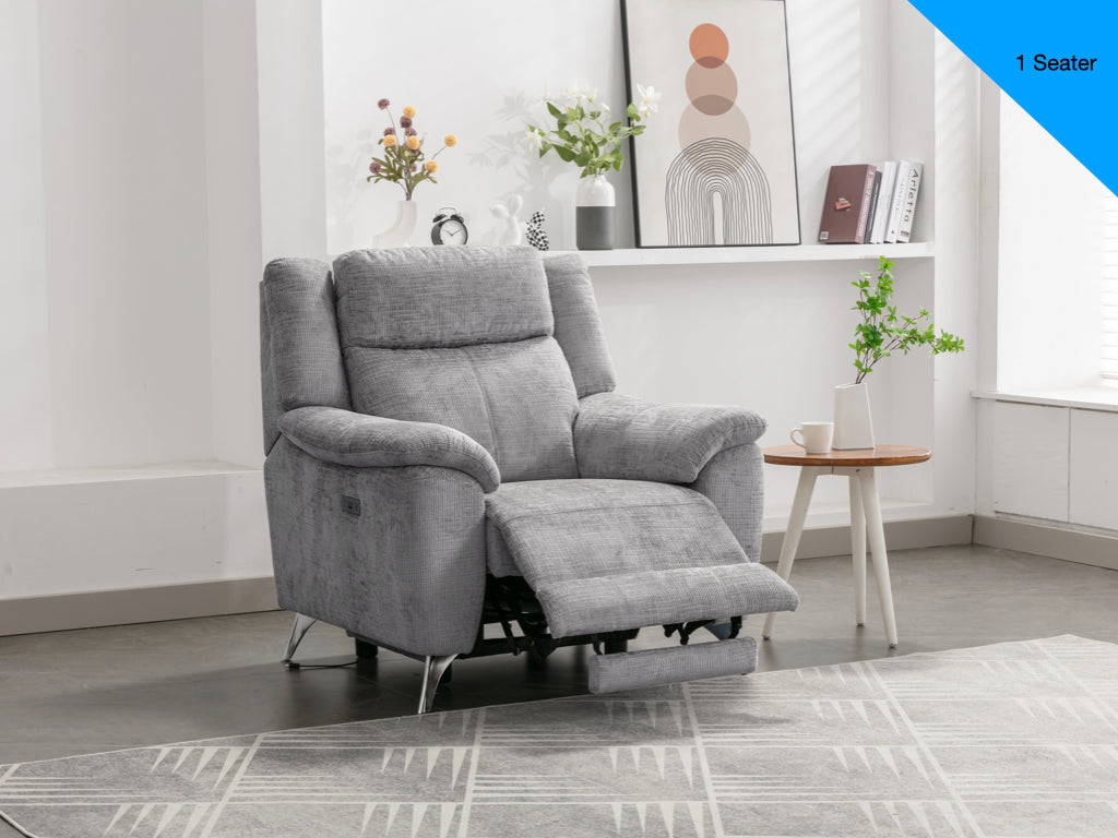 Marylin Sofa Range Electric - Ash Fabric