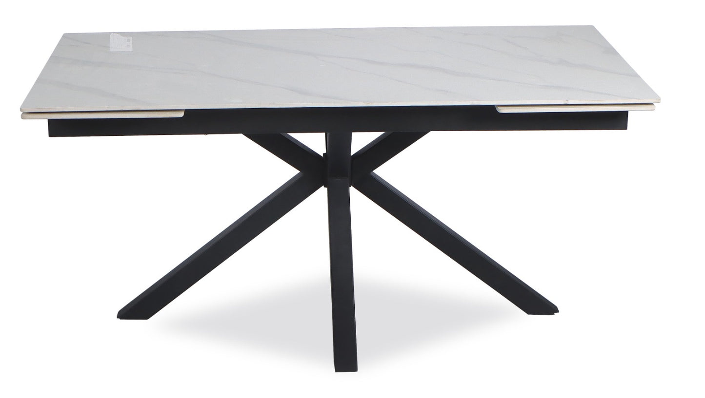 Erza  Dining 160/240cm Table  - White Sintered Stone