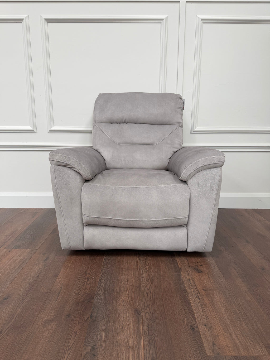 Zurich Manual Recliner 1 Seater – Pebble Grey