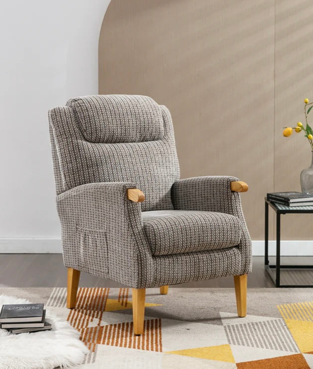 Aster Fireside Chair - Latte