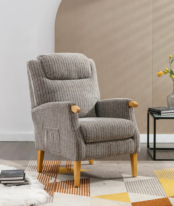 Aster Fireside Chair - Latte