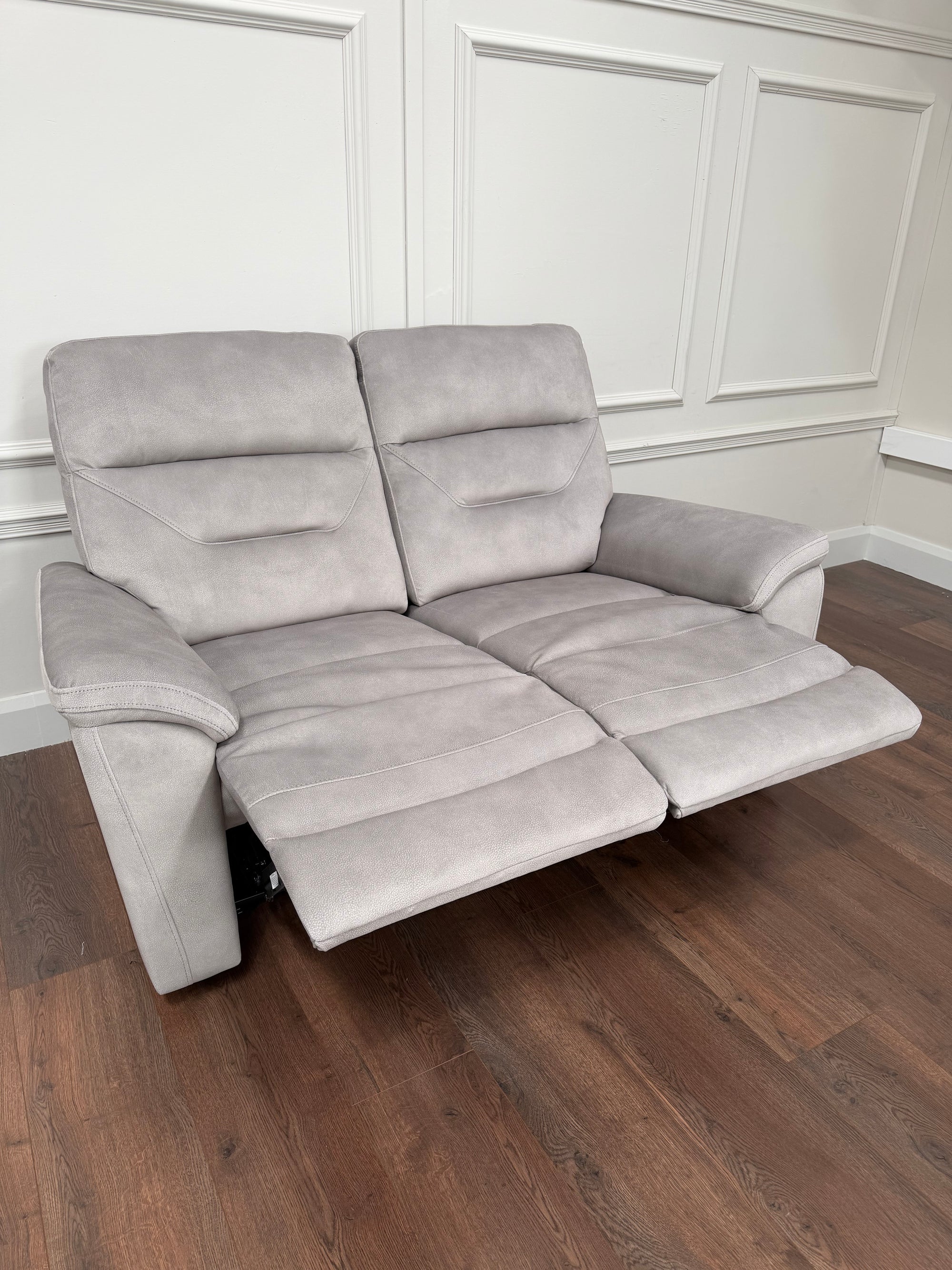 Zurich Manual Recliner 2 Seater – Pebble Grey