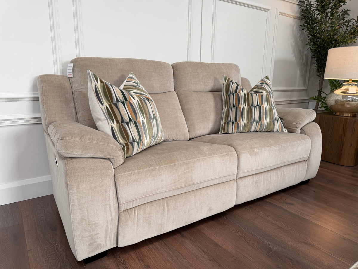 Heydon  3 Seater Power Recliner - Warm Beige