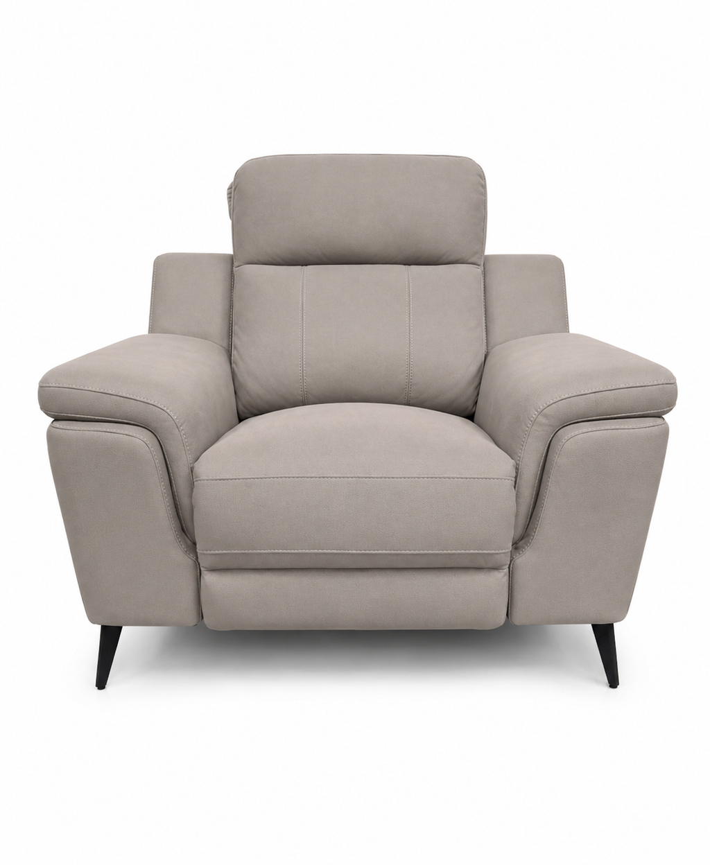 Lara Power 1  Seater - Stone Microfiber