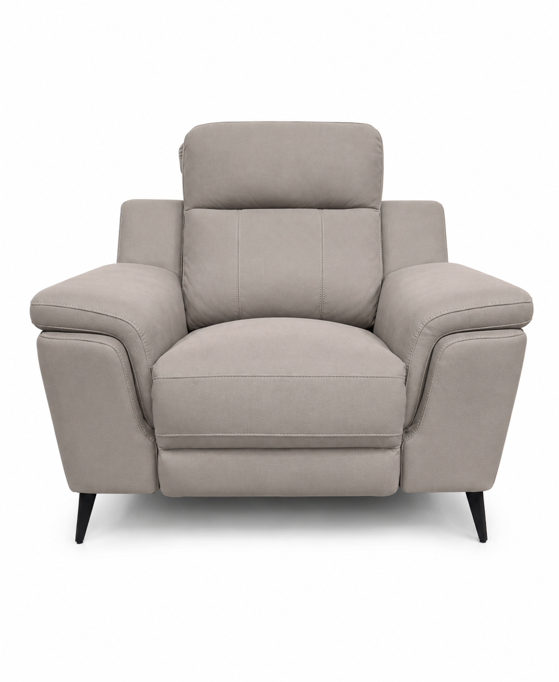 Lara Power 1  Seater - Stone Microfiber