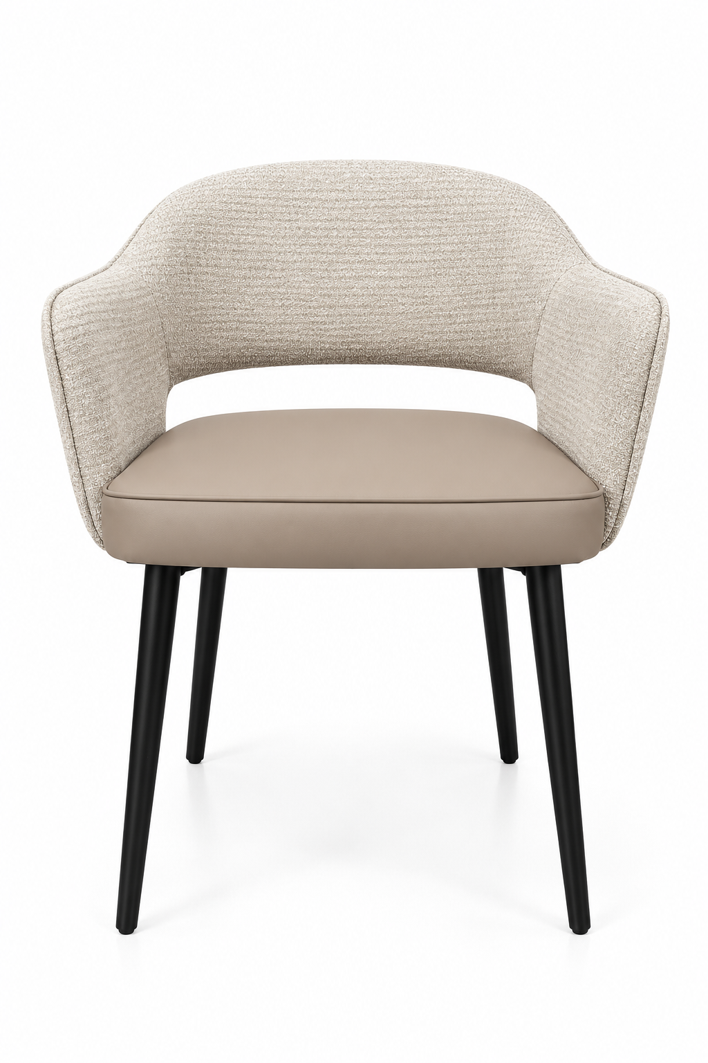 Maisie Dining Chair – Champagne Beige & Taupe