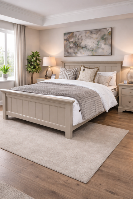 Loire Double Bed Frame - Taupe