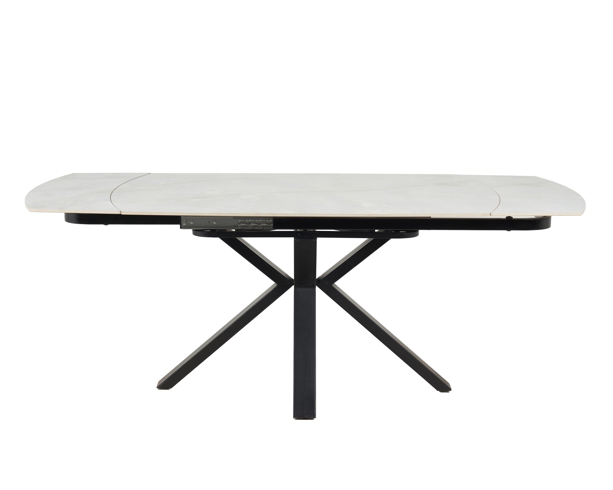Sorrento Swivel Extendable Table - White/ Gold Vein Sintered Stone