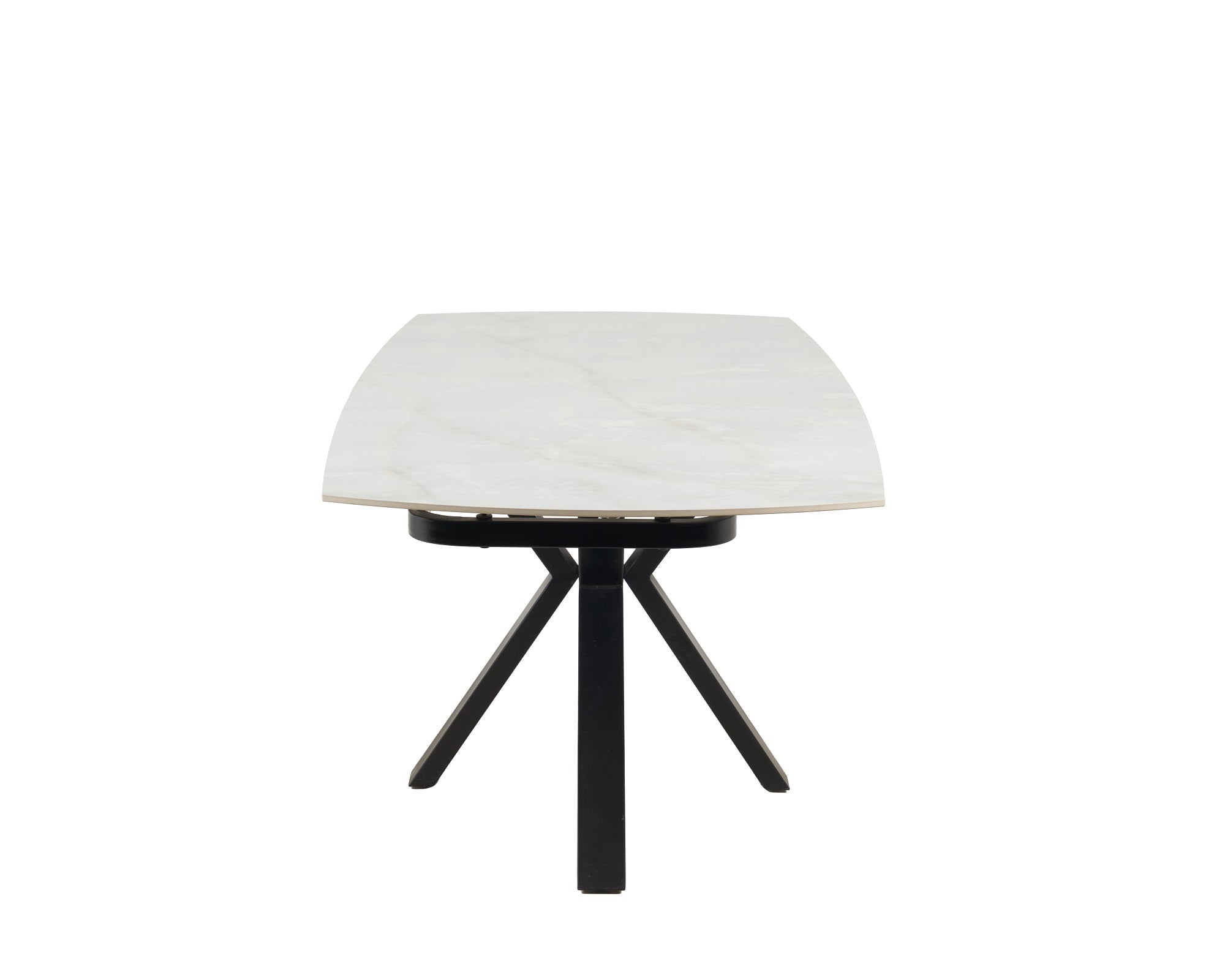 Sorrento Swivel Extendable Table - White/ Gold Vein Sintered Stone