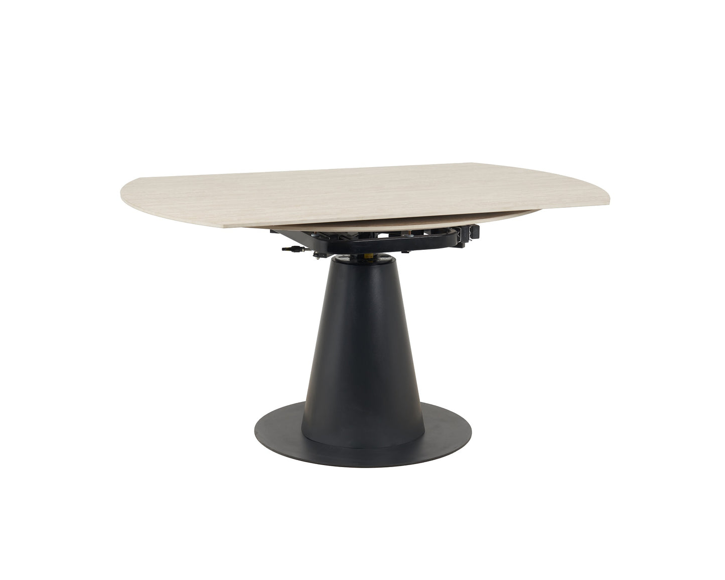 Como Swivel Extendable Table - Cream Sintered Stone