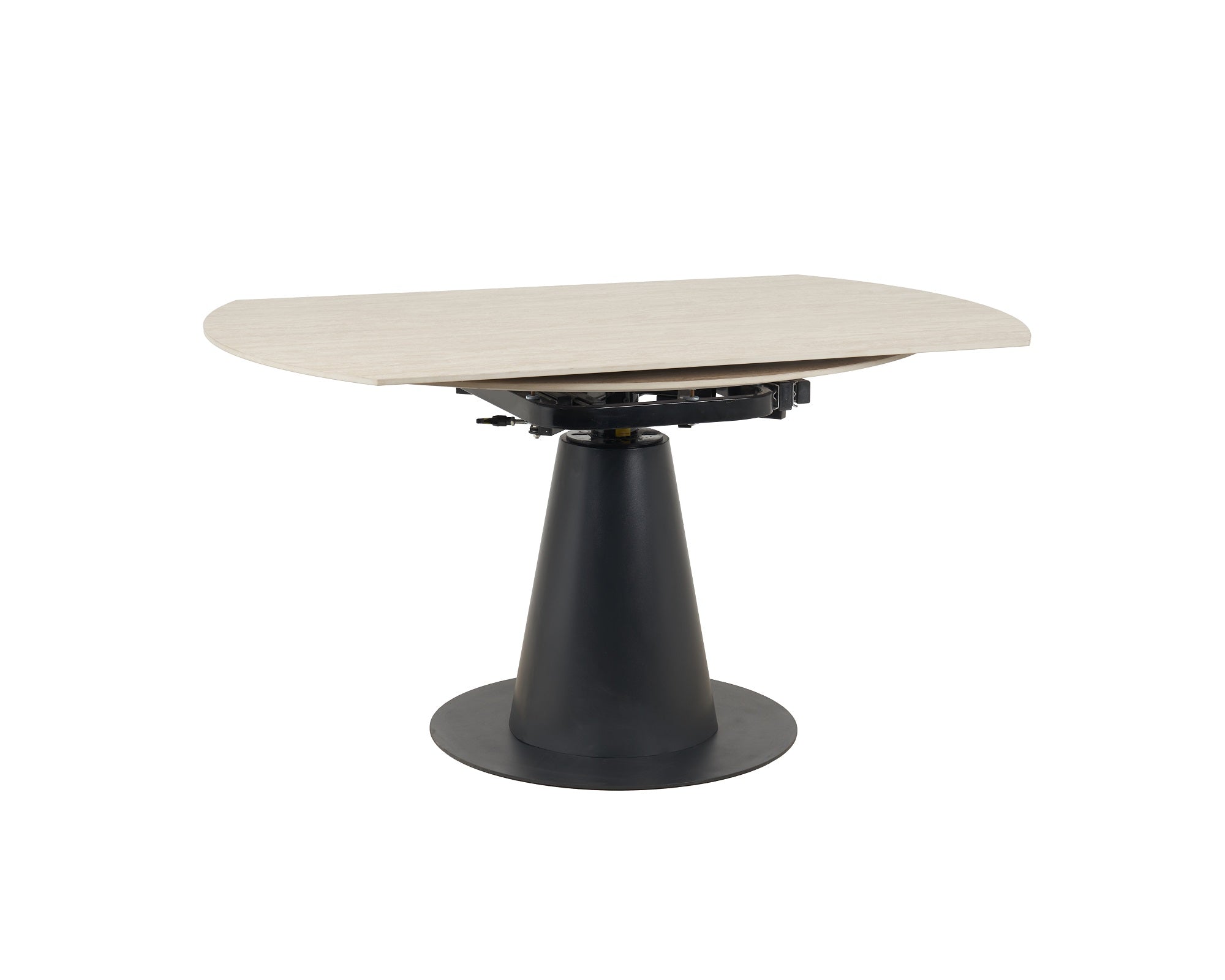 Como Swivel Extendable Table - Cream Sintered Stone