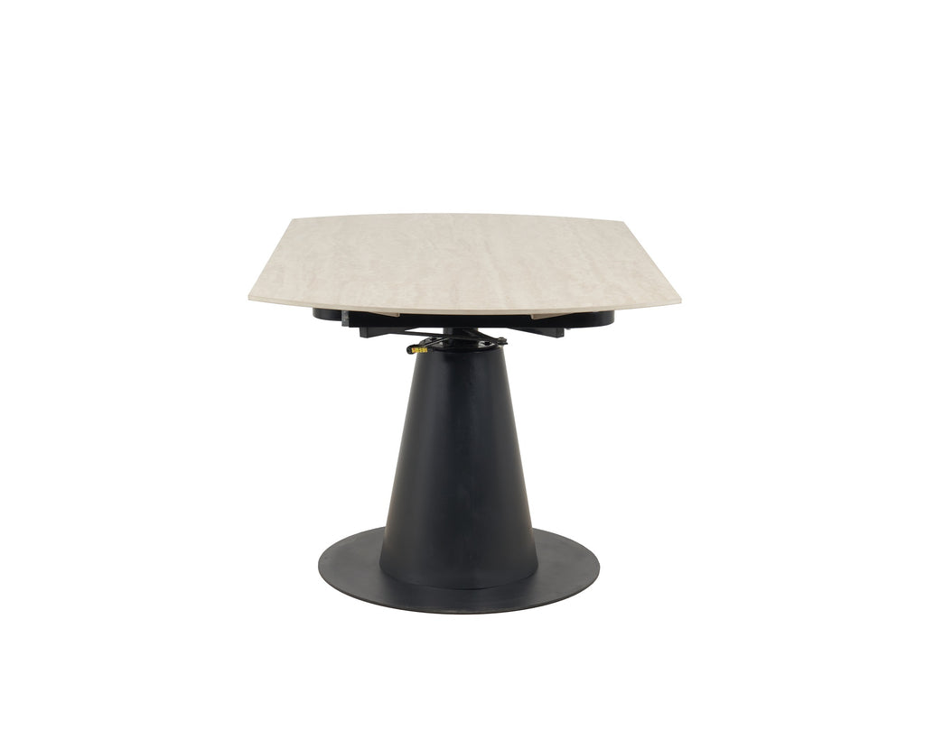 Como Swivel Extension Table + 6 Orbit Chairs