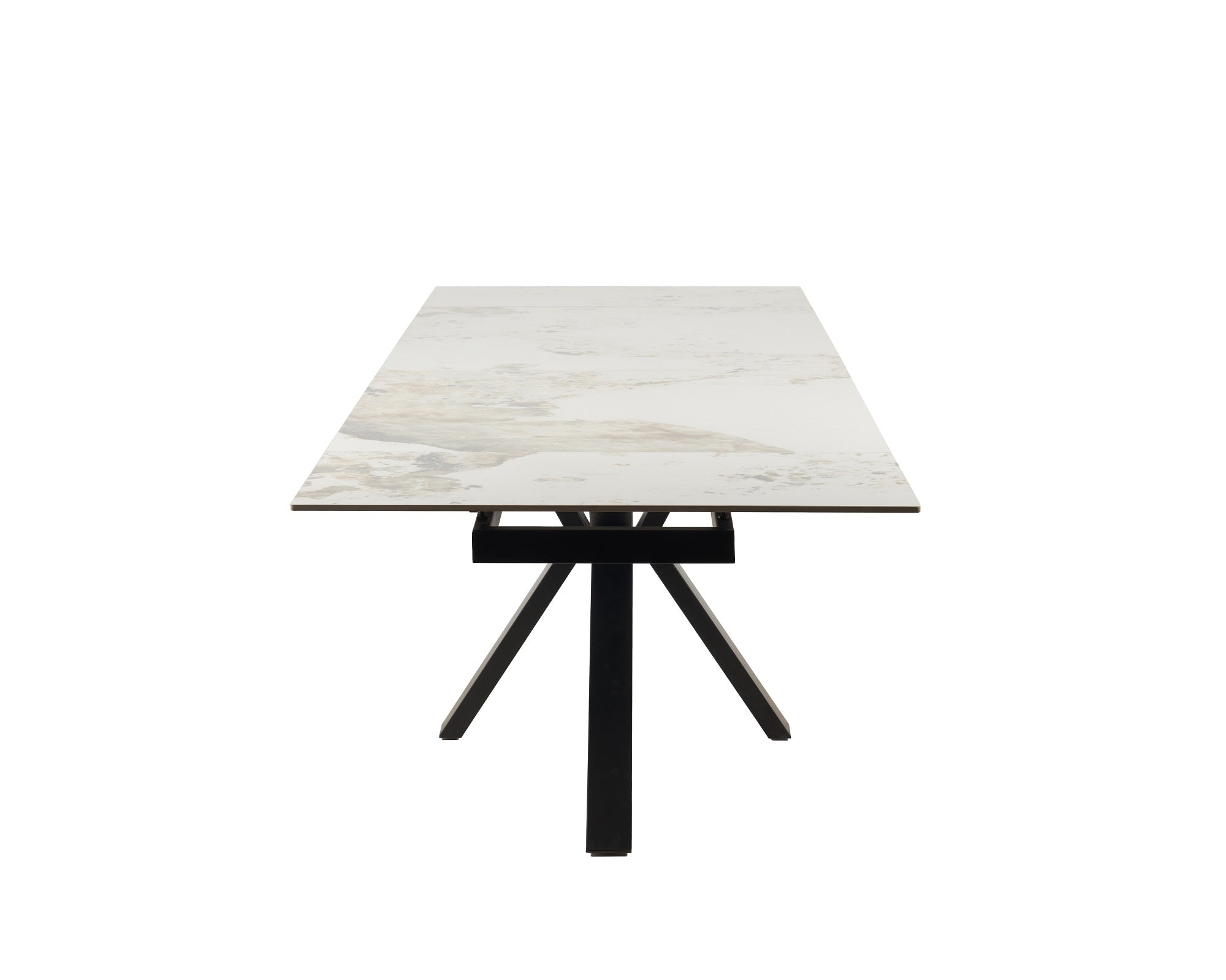 Positano Extendable Table 160-240cm - Gold/Grey