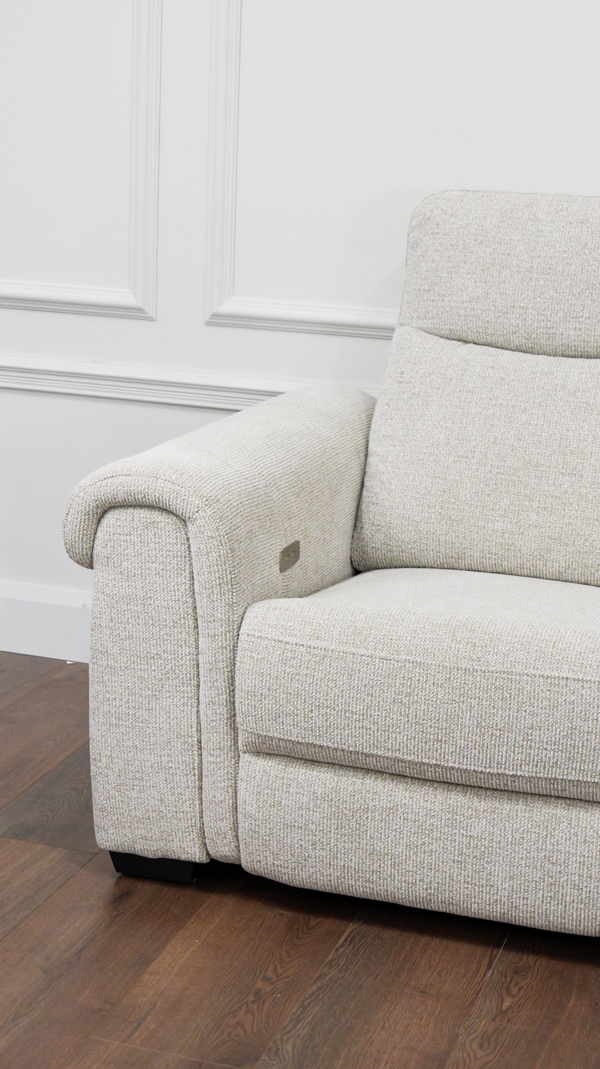 Madison Power 3 Seater - Pebble