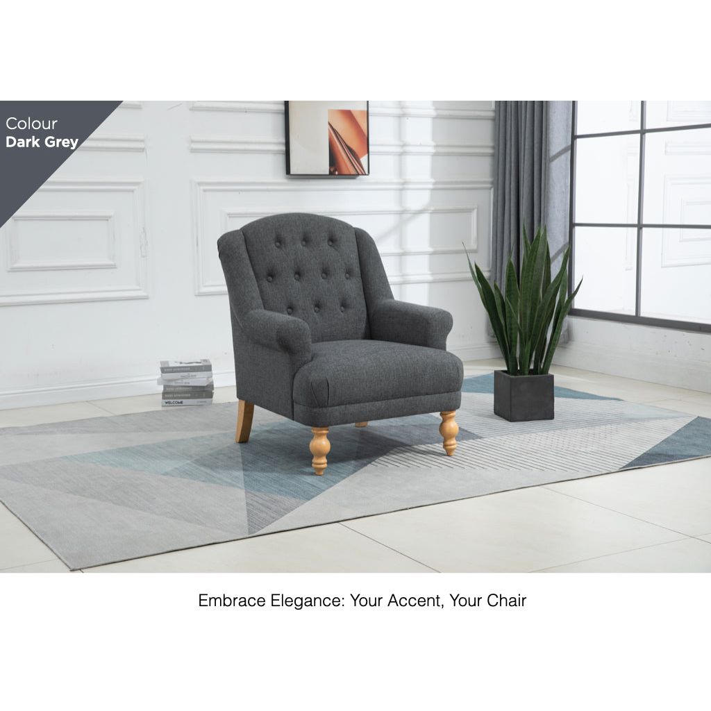 Charlotte Armchair   - Grey