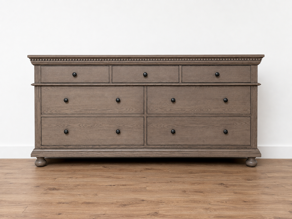 Knightsbridge Wide Chest - Ash Grey