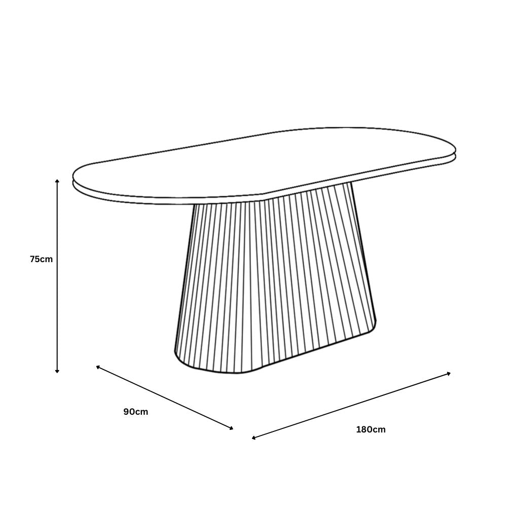 Athena  Dining Table  - measurement