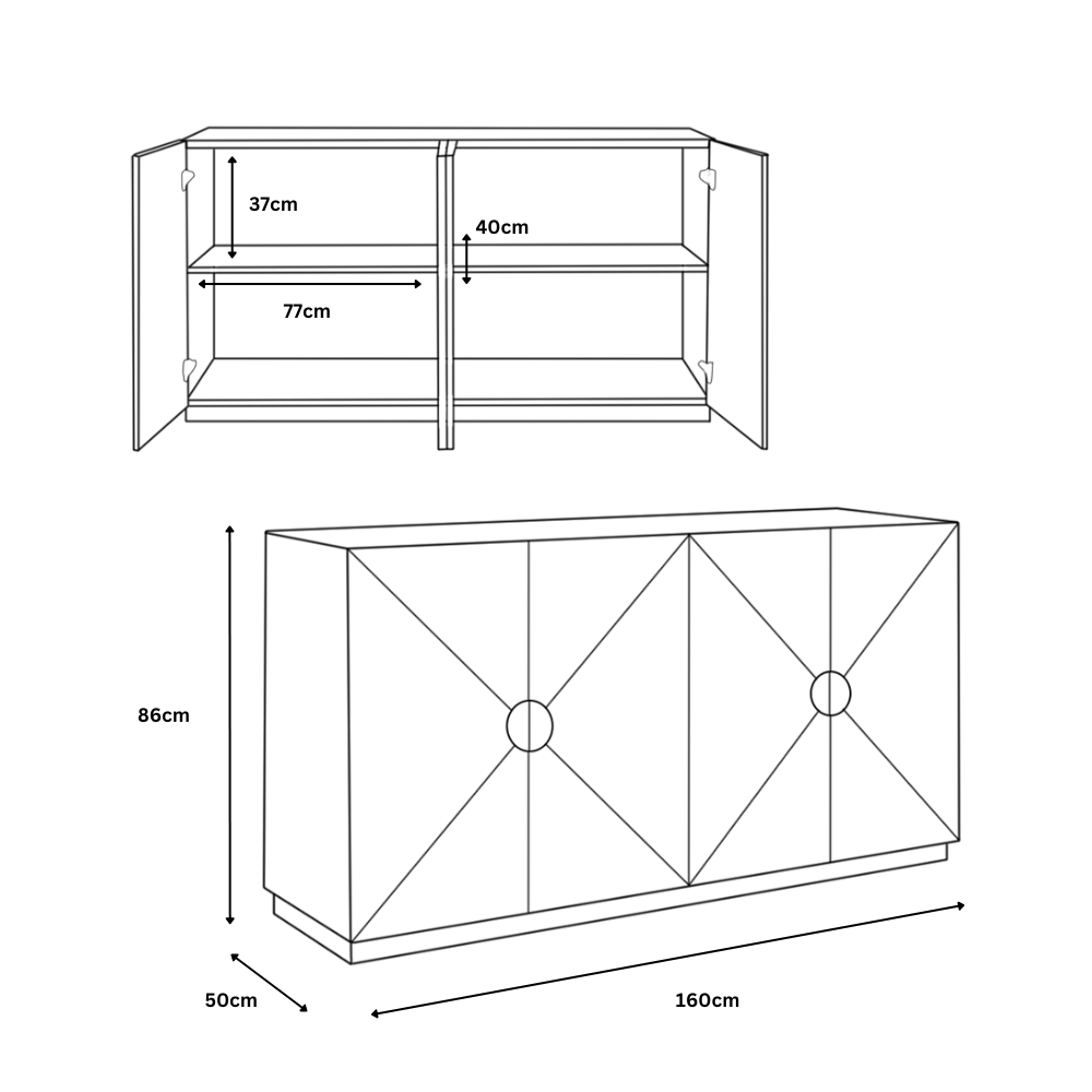 Arb Sideboard - 160cm