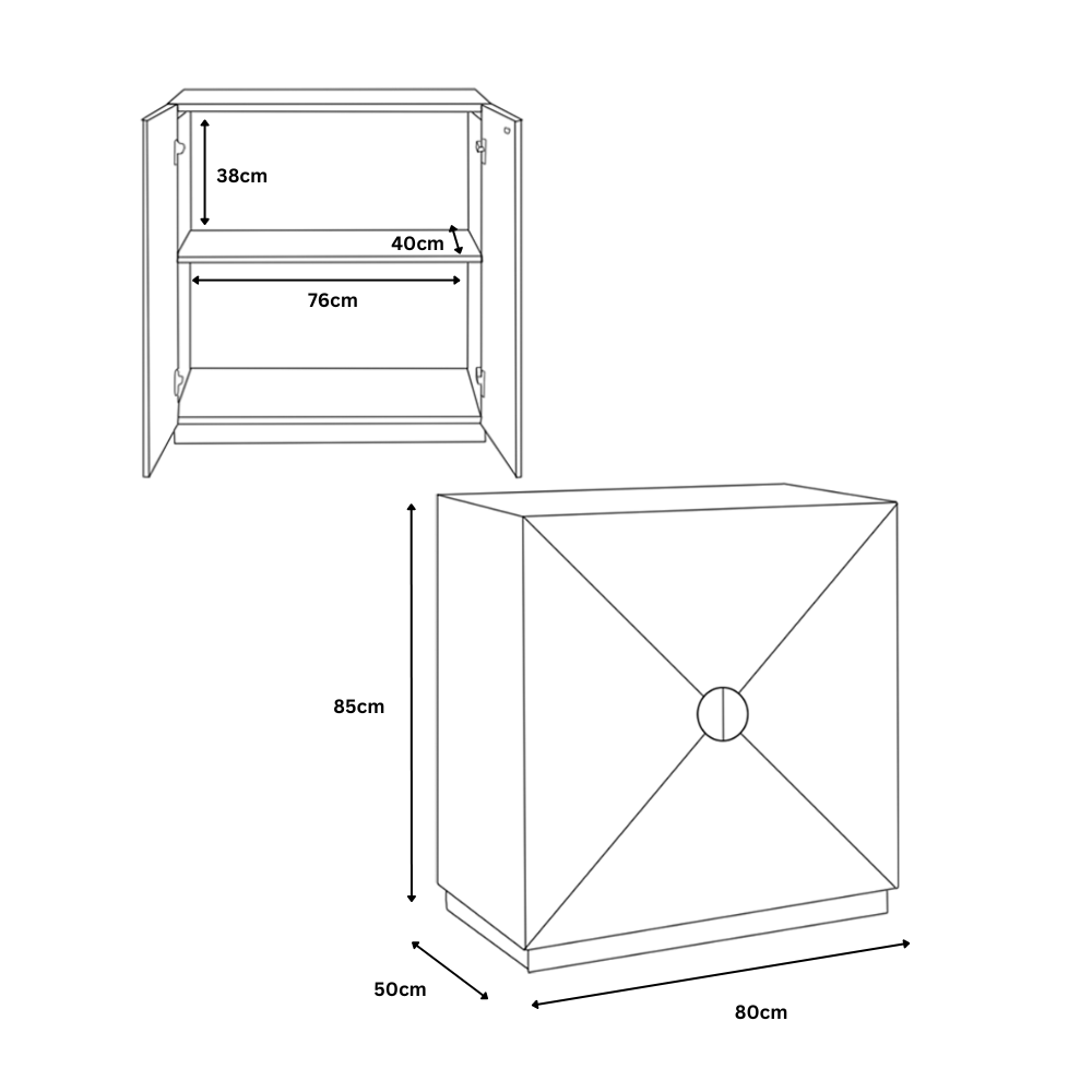 Arb Sideboard - 80cm