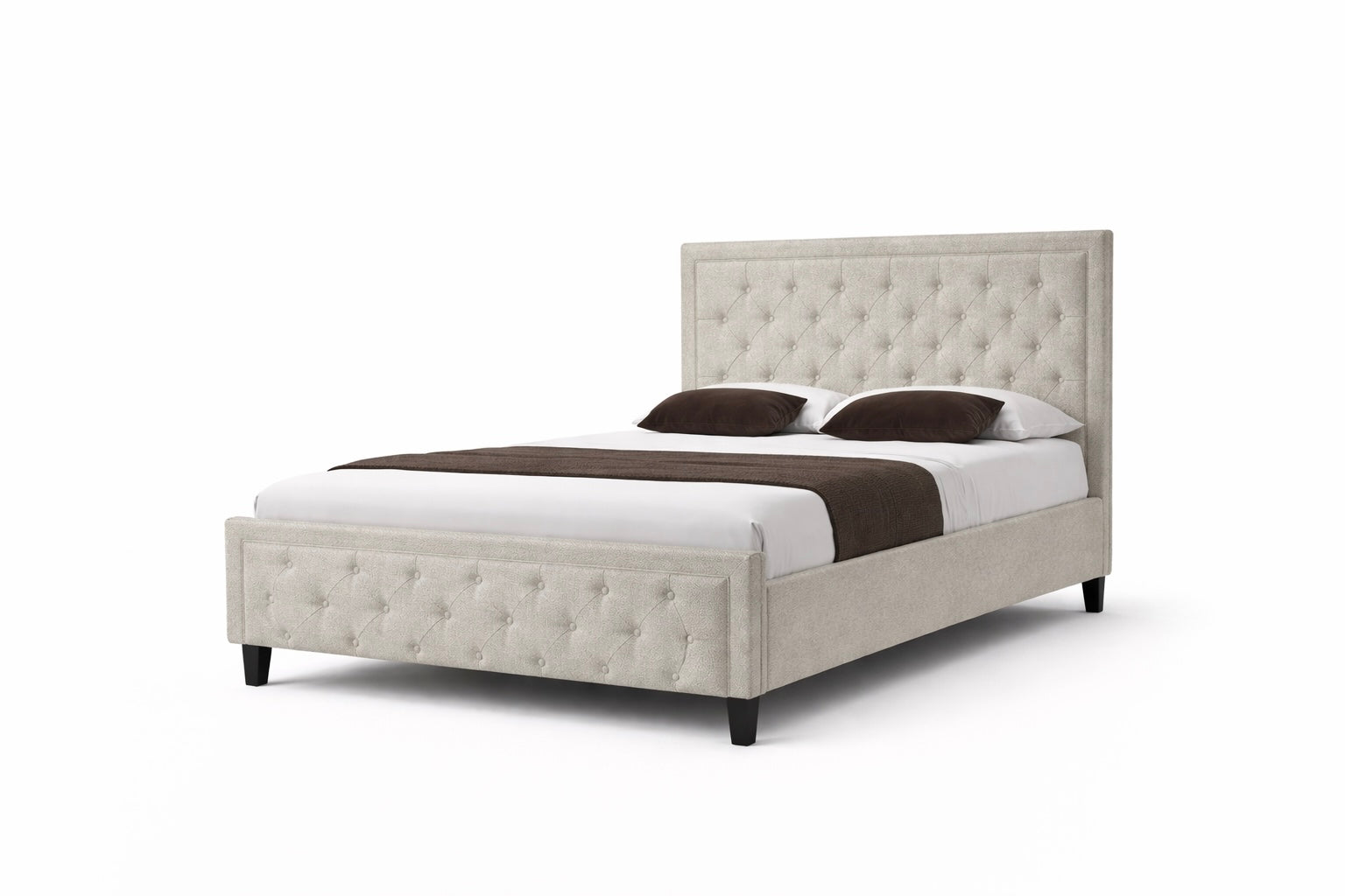 Florence Bed SuperKing   - Natural Linen