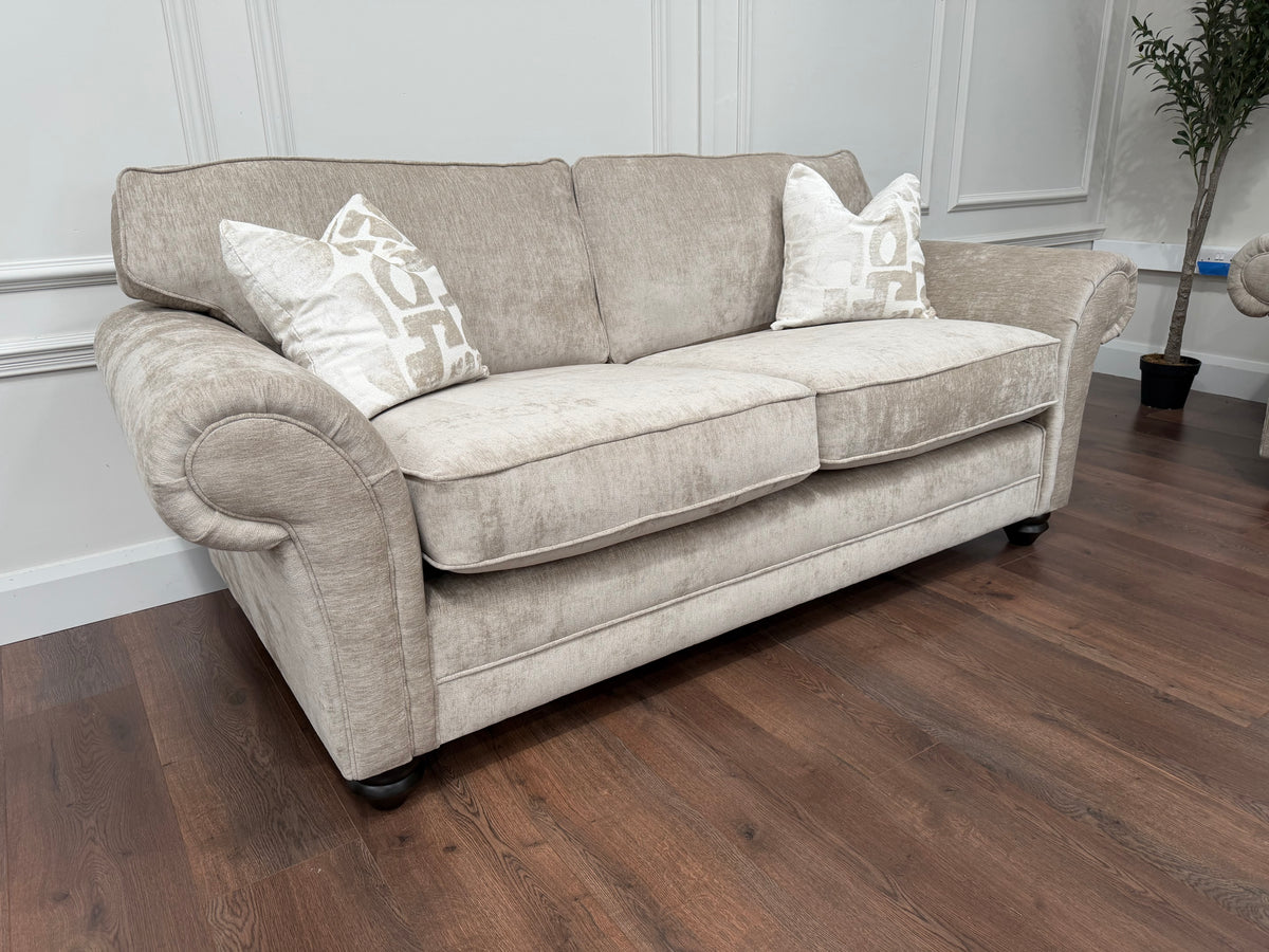 Connie 3 Seater Sofa – Made in the UK - Derent Truffle