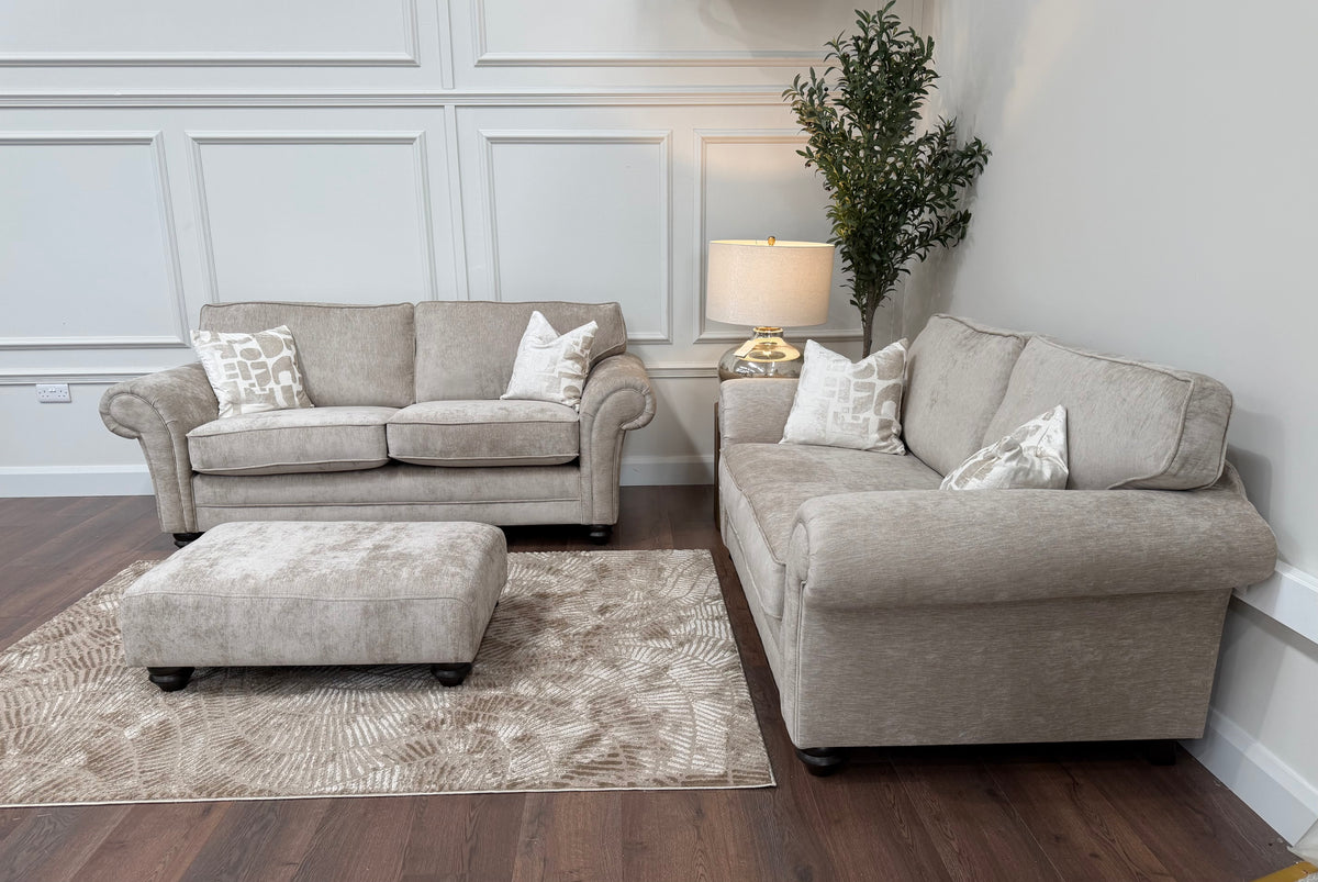 Connie 2 Seater Sofa – Made in the UK - Derent Truffle