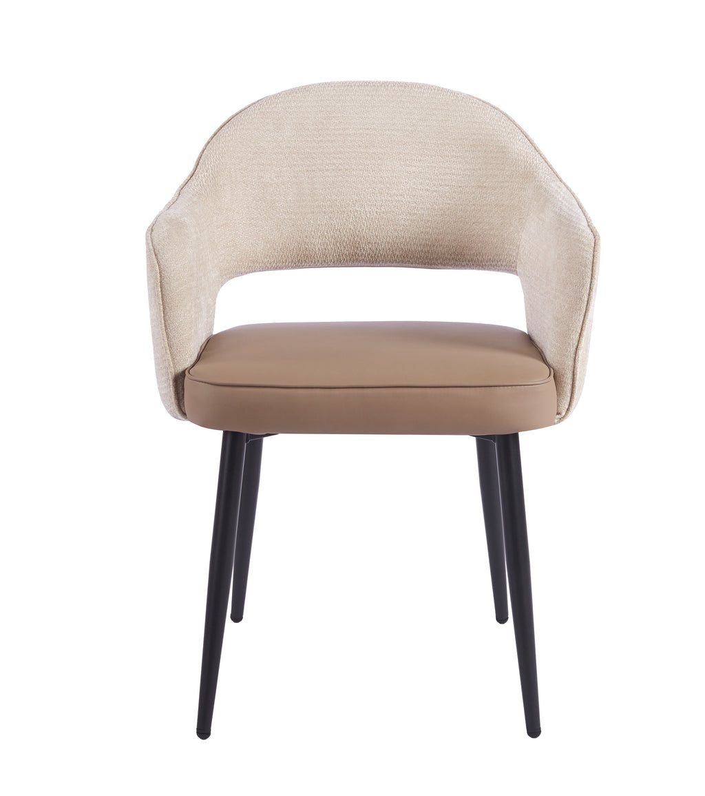 Maisie Dining Chair – Champagne Beige & Taupe