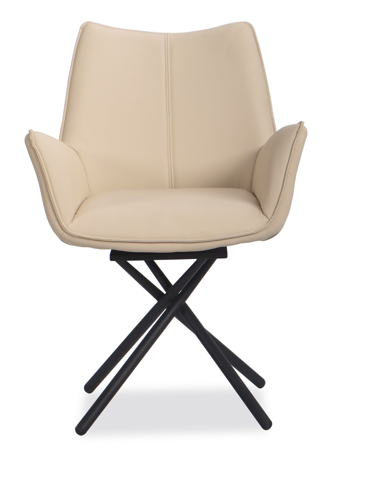 Blake Swivel Dining Chair - PU Taupe