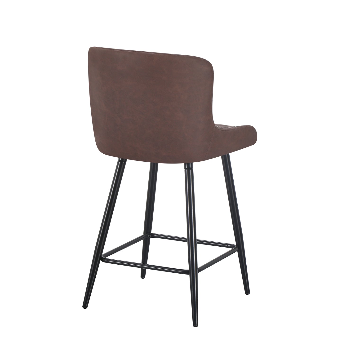 Diamond Bar Stool - Brown PU