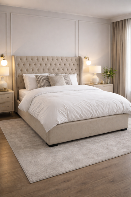 Vienna Kingsize Bed frame - Natural