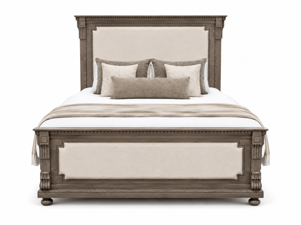 Knightsbridge king Bed Frame - Ash Grey