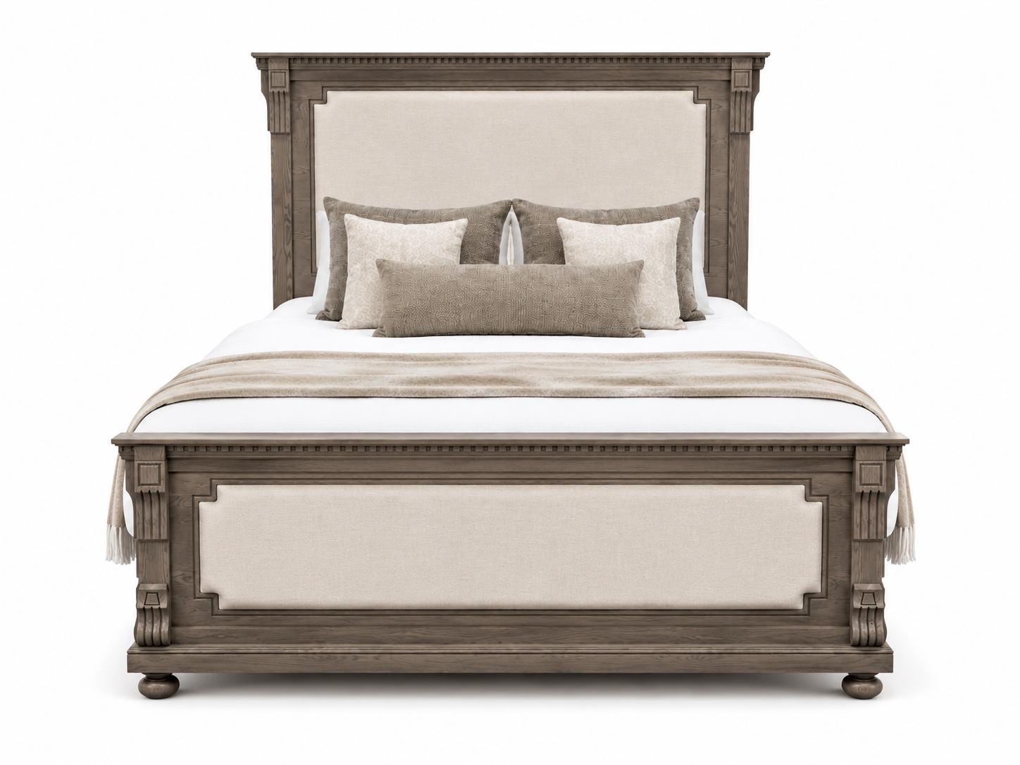 Knightsbridge king Bed Frame - Ash Grey
