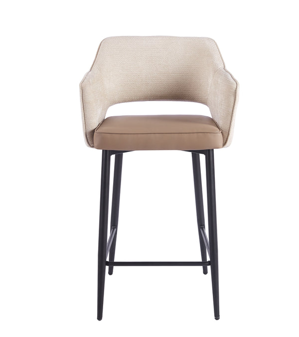 Maisie  Barstool – Champagne Beige & Taupe