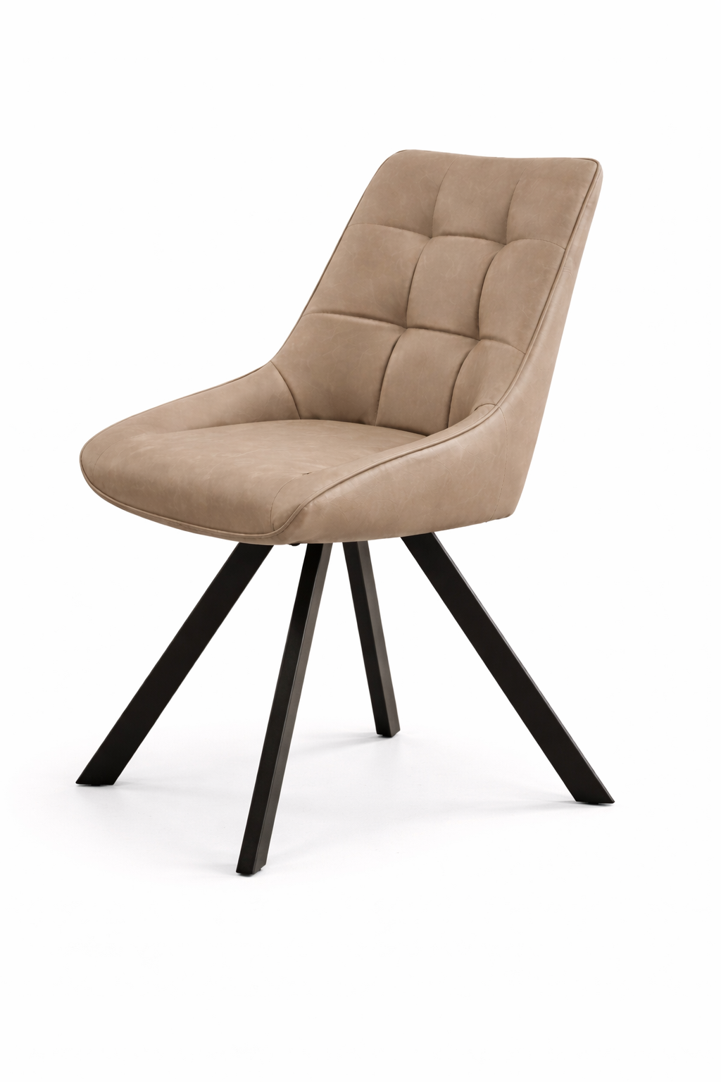 Pedro Dining Chair - Dark Taupe Suede