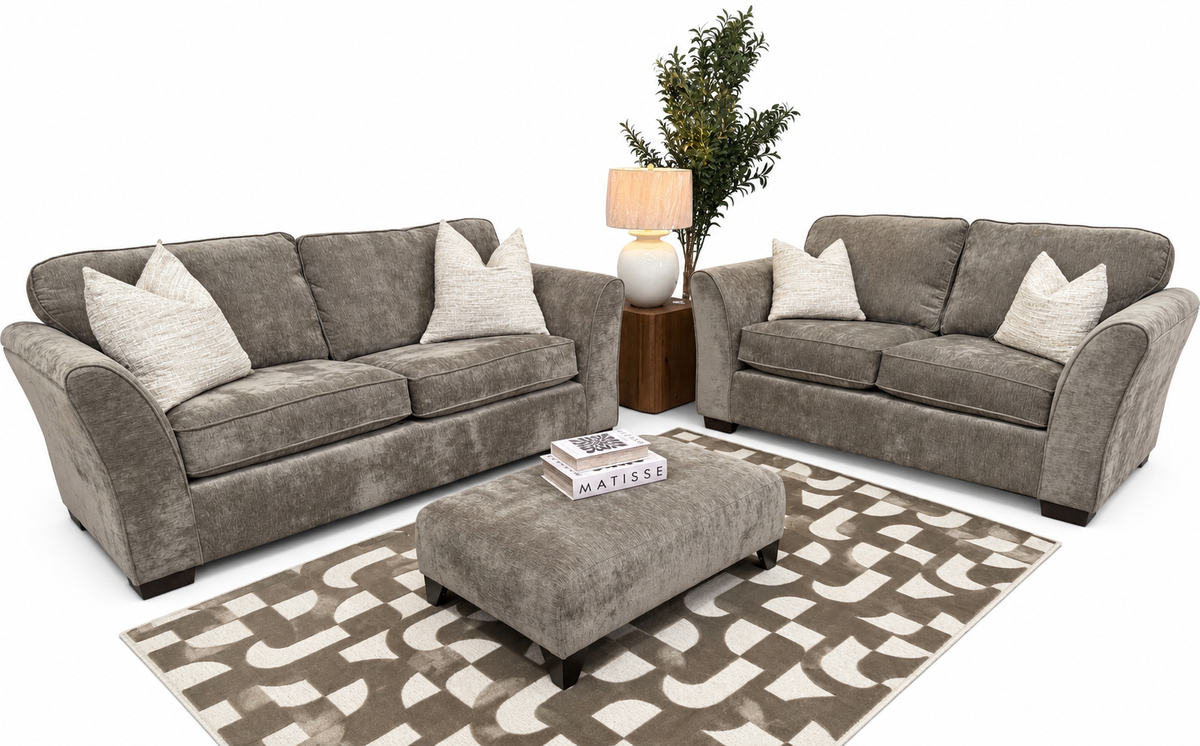 Newport 3 + 2 Sofa Set – Made in the UK | Bespoke Fabric Options
