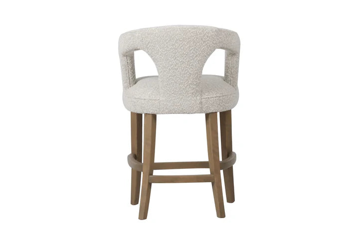 Amy Bar Stool - Boucle Cream Fabric