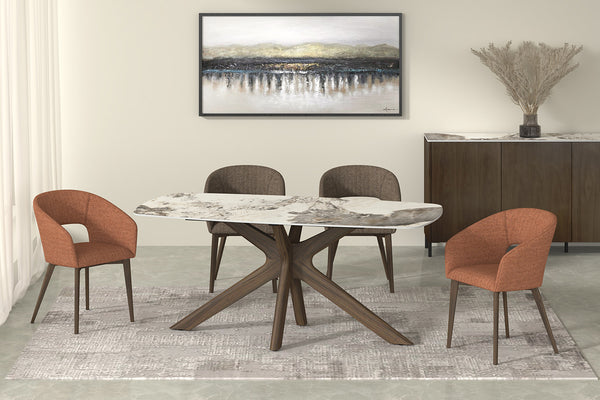 Arya Dining Chair- Brown