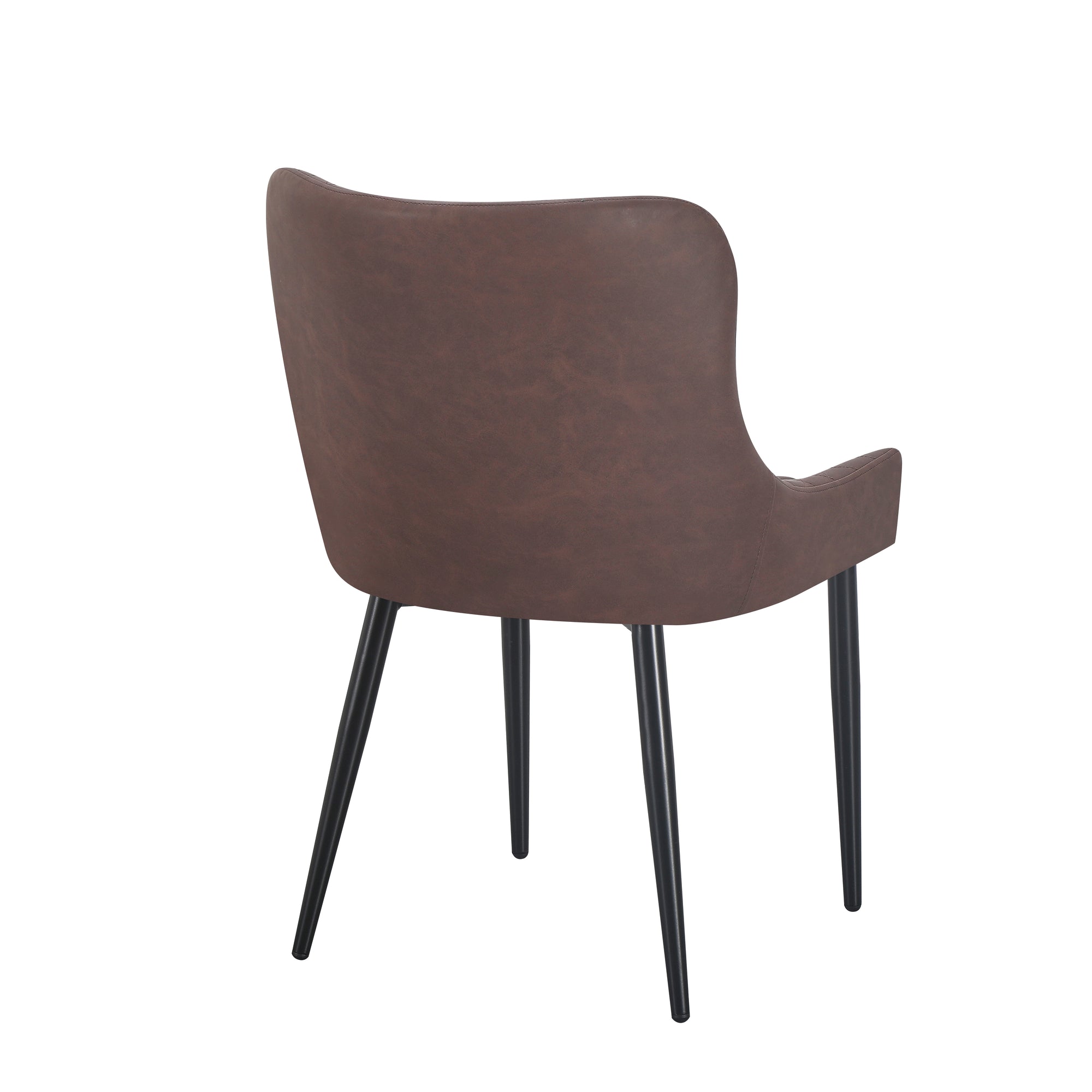 Diamond Dining Chair - Brown PU
