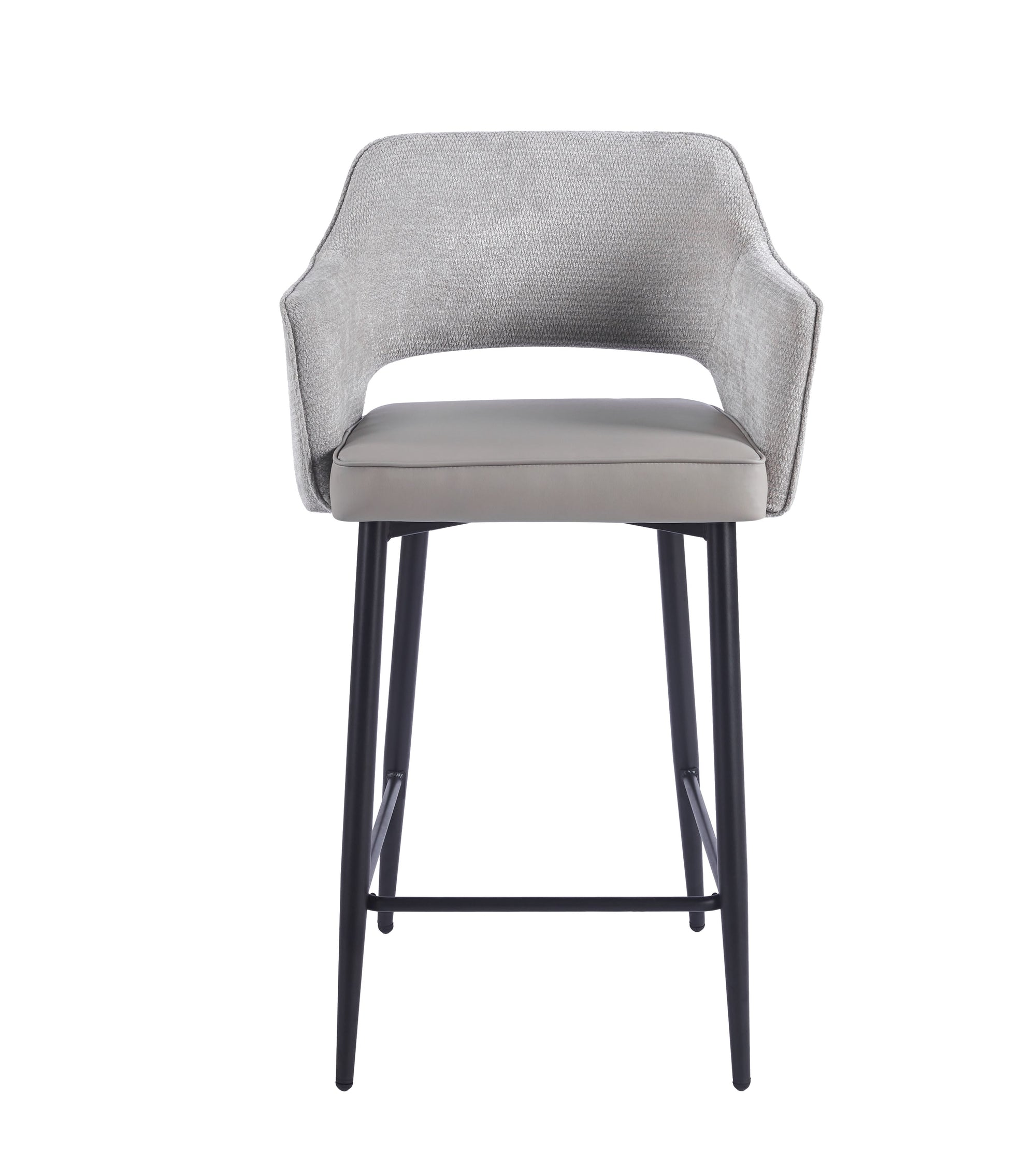 Maisie  Bar Stool – Soft Dove Grey & Stone Grey