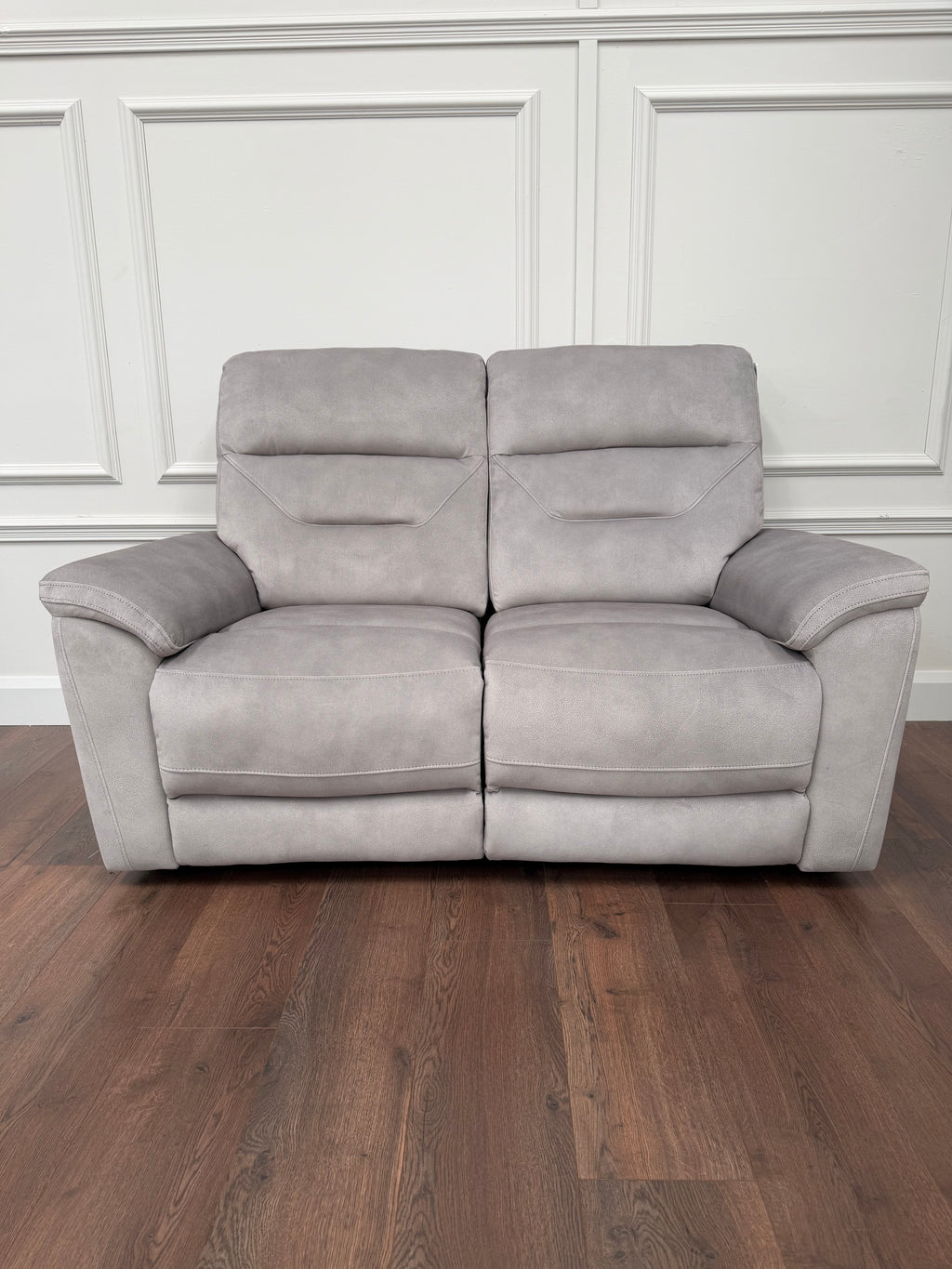Zurich Manual Recliner 2 Seater – Pebble Grey