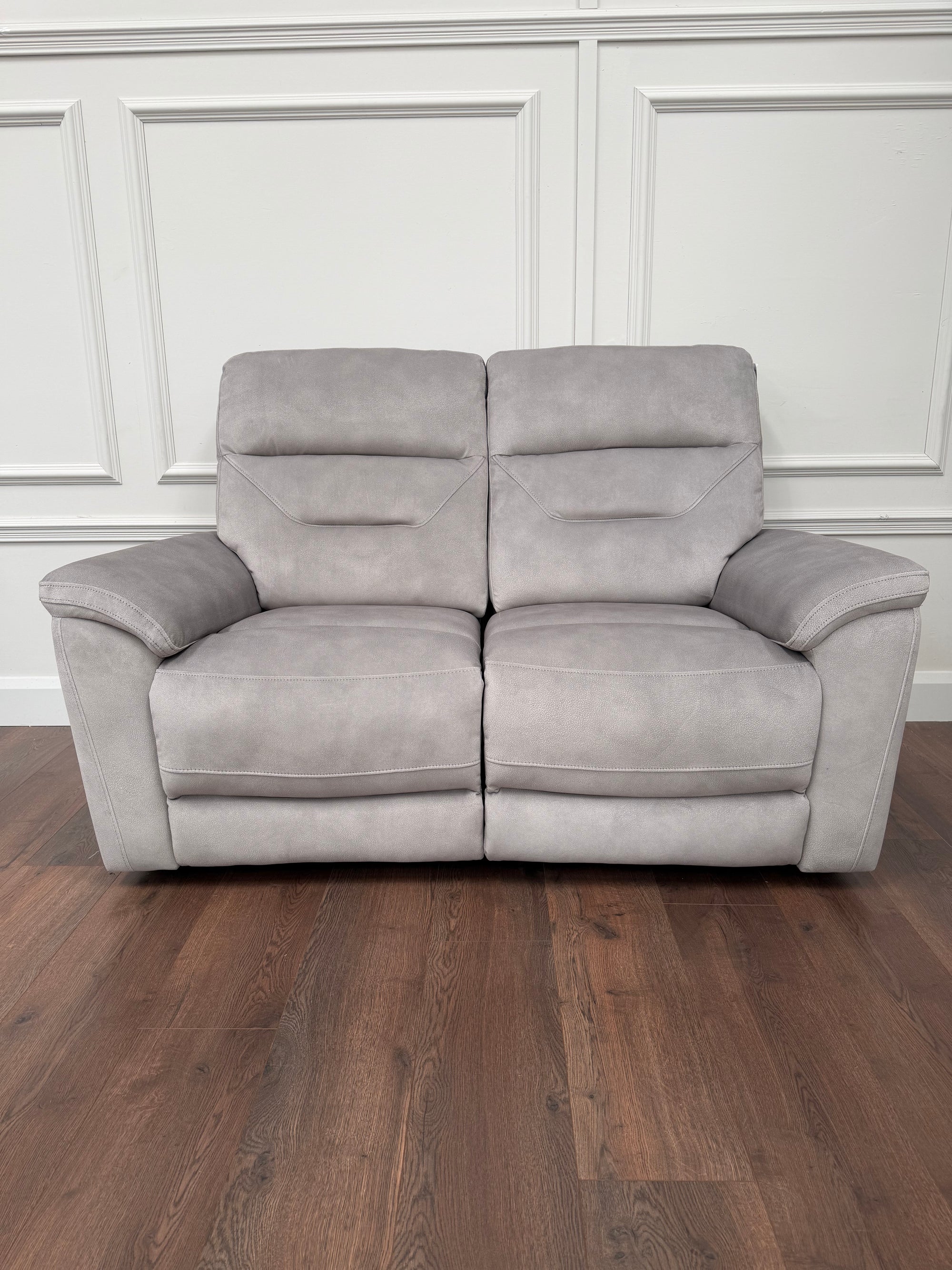 Zurich Manual Recliner 2 Seater – Pebble Grey